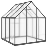 Greenhouse with Base Frame Anthracite 169x169x195 cm Aluminium 4005830
