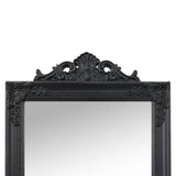 Free-Standing Mirror Black 40x160 cm 351523