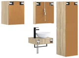 Bathroom Furniture Set 5 pcs Sonoma Oak 3407257