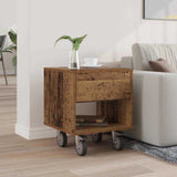 Bedside Table Old Wood 40.5 x 40 x 48 cm Engineered Wood 891068