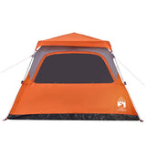 Family Tent Dome 6-Person Grey and Orange Quick Release 4004235