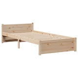 Bed Frame with Headboard without Mattress 90x190 cm Single 3306748