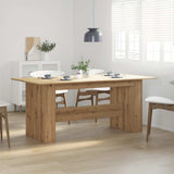 Dining Table Artisan Oak 180x90x76 cm Engineered Wood 855845