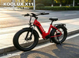 KOOLUX X2 StepThrough Electric Bike, 500W Motor 48V 15Ah Battery, 26 Inch Kenda Tires Hydraulic 61569363