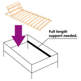 Slatted Bed without Mattress Base Adjustable Head 80x200cm 327261