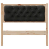 Headboard Other Brown and black 90 cm Solid pine wood 879031