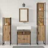Bathroom Furniture Set 4 pcs Artisan oak 33 x 33 x 185.5 cm 3334426