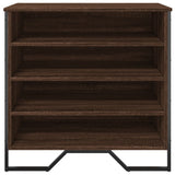 Shoe Cabinet Brown Oak 80x38x78 cm Engineered Wood 848653