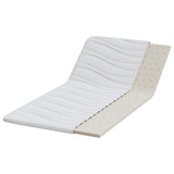Mattress Topper White 90 x 200 x 3.5 cm Knit Fabric 4106404