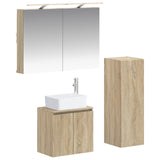 Bathroom Furniture Set 4 pcs Sonoma Oak 3407433