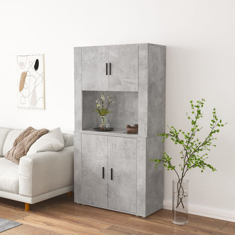 Highboard Concrete Grey Engineered Wood 3185355