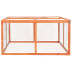 ZNTS Rabbit Hutch 124x120x60 cm Solid Firwood 170876