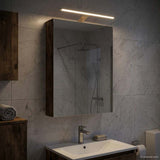 Bathroom Mirror Cabinet Smoked Oak 40 x 10.5 x 60.5 cm 889035