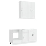 Kitchen Unit PORTO 5 pcs High Gloss White Engineered Wood 3438289