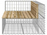 Garden Bench Natural Wood Impregnated Wood Pine Medium Durable 834385