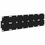Headboard with Cabinet 3 pcs Black Oak Engineered Wood 3416165