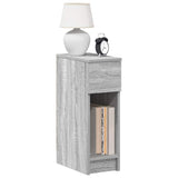 Bedside Cabinets with Drawer 2 pcs Grey Sonoma 20x36x60 cm 858706
