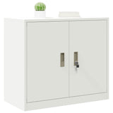 Storage Cabinet White 80 x 40 x 70 cm Steel 891681