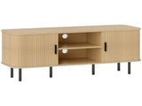 TV Stand Cabinet for TVs up to 55 Inches, TV Unit with Storage Shelves and Cupboard for Living Room, T3398P553468