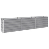 Raised Garden Bed Grey 240 x 40 x 55 cm cold-rolled steel 8006255