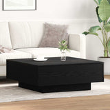 Coffee Table Black Oak 80 x 80 x 31 cm 862999