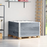 Pallet Collars 3 pcs Grey 100x100 cm Solid Wood Pine 3295376