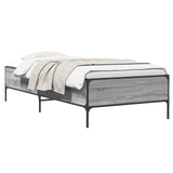 Bed Frame Grey Sonoma 80 x 200 cm Engineered Wood 8009122