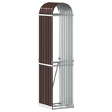 Log Holder Brown 40x45x170 cm Galvanised Steel 364568