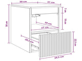 Bathroom Cabinet White 30 x 41 x 50 cm Engineered Wood 890492