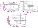Outdoor Sofa Set 7 pcs Natural Solid Acacia Wood 3366692