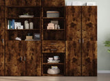 Highboard Smoked Oak 45x42.5x185 cm Engineered Wood 3281452