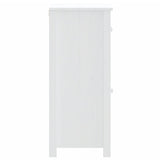 Bathroom Cabinet BERG White 40x34x80 cm Solid Wood Pine 358540