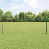 Fence and Post Grey 0.6 x 10 m Steel 3336055
