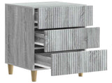 Bedside Cabinet Grey Sonoma 43 x 41 x 66.5 cm Engineered Wood 894561