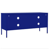 TV Cabinet Navy Blue 105x35x50 cm Steel 336226