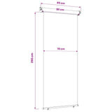 Balcony Side Awning 100% polyester iron steel 42035262