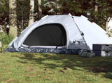 Camping Tent 5-Person White Blackout Fabric Quick Release 4004176