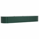Garden Raised Bed Green 320 x 80 x 44 cm Steel 42008128