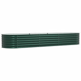 Garden Raised Bed Green 320 x 80 x 44 cm Steel 42008128