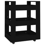 ZNTS Kitchen Trolley Black 60x45x80 cm Engineered Wood 816817