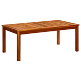 316401 Garden Coffee Table 110x60x45 cm Solid Acacia Wood