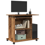 Computer Desk Old Wood 80x50x75 cm Engineered Wood 856052