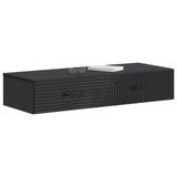 Wall-Mounted Side Table Wall-mounted Black 87.5 x 34.5 x 17 cm 898666