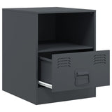 Bedside Cabinets 2 pcs Anthracite 34.5x39x44 cm Steel 841756