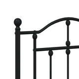 Metal Replace Headboard Black 140 cm 353472