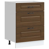 Kitchen Base Cabinet Kalmar Brown Oak Engineered Wood 854286