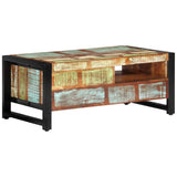 338221 Coffee Table 100x50x41 cm Solid Wood Reclaimed