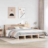 Bookcase Bed without Mattress 200x200 cm Solid Wood 3323887