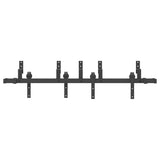 Sliding Door Hardware Kit 152,5 cm Steel Black 3295719
