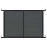 Elevated Dog Bed Black 150x90x20 cm Textilene and Steel 42000837